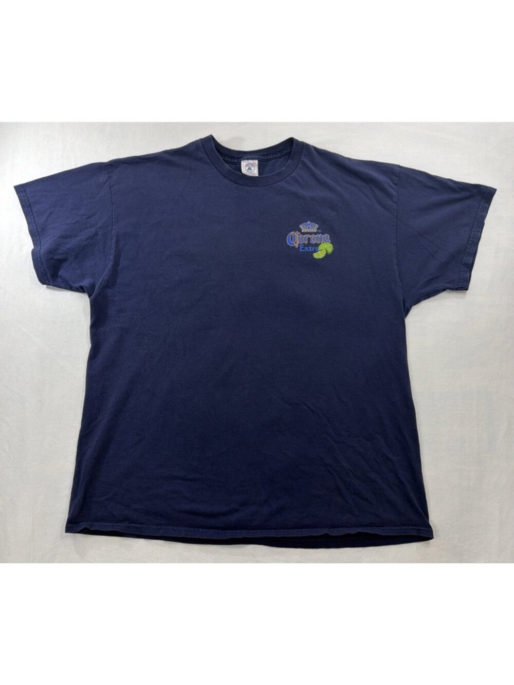 2XL Blue Delta Corona Extra Beer Send More Limes Cotton T-Shirt
